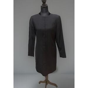 Talbots Petites Black Long Sleeve Sheath Dress Women’s 4 Classic Career Midi